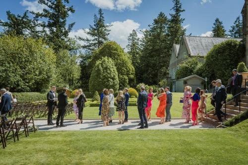 wedding photos at the Magheramorne estate