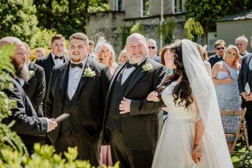 wedding photos at the Magheramorne estate