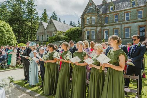 wedding photos at the Magheramorne estate