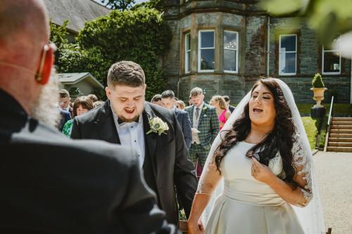 wedding photos at the Magheramorne estate